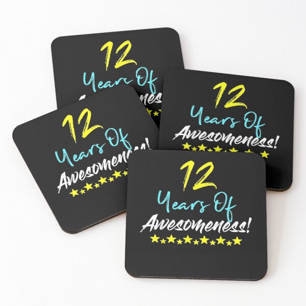 Item preview, 12 Years Of Awesomeness Funny 12th Birthday Gift  designed and sold by manidala.