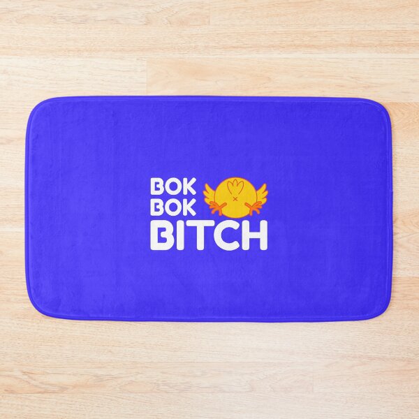 Item preview, Bok Bok Bitch -Crazy Rich Asians Design in White on Blue- because Chickens are Bitches! designed and sold by katiekendall.