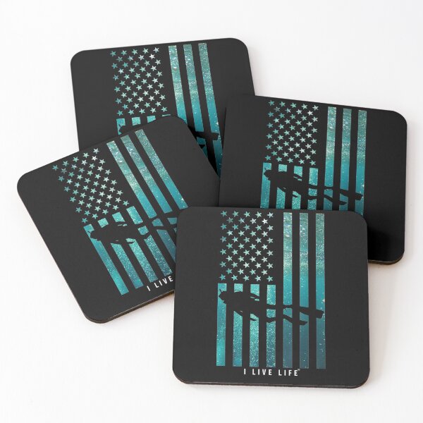 Item preview, I Live Life Scuba Diving Flag Diver Dive Aquamarine  designed and sold by manidala.