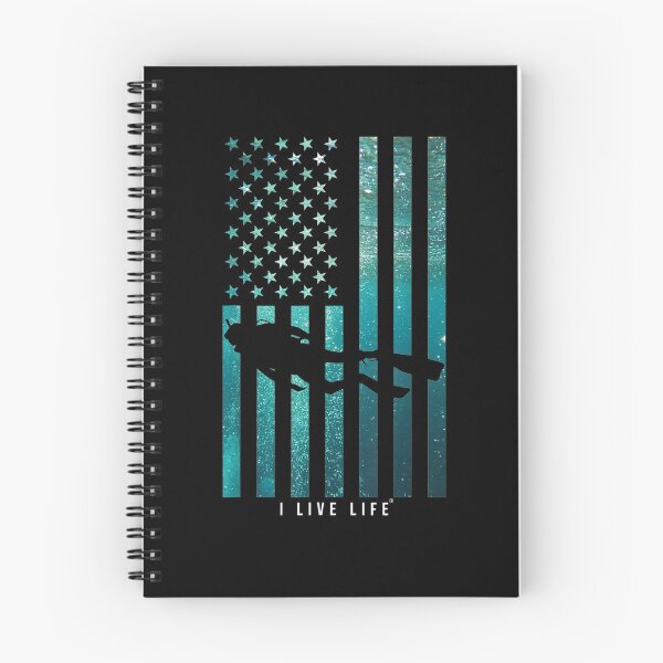 Item preview, I Live Life Scuba Diving Flag Diver Dive Aquamarine  designed and sold by manidala.
