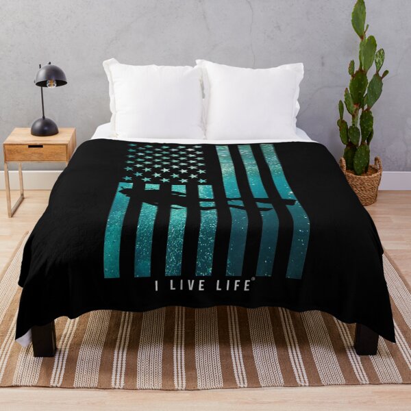 Item preview, I Live Life Scuba Diving Flag Diver Dive Aquamarine  designed and sold by manidala.