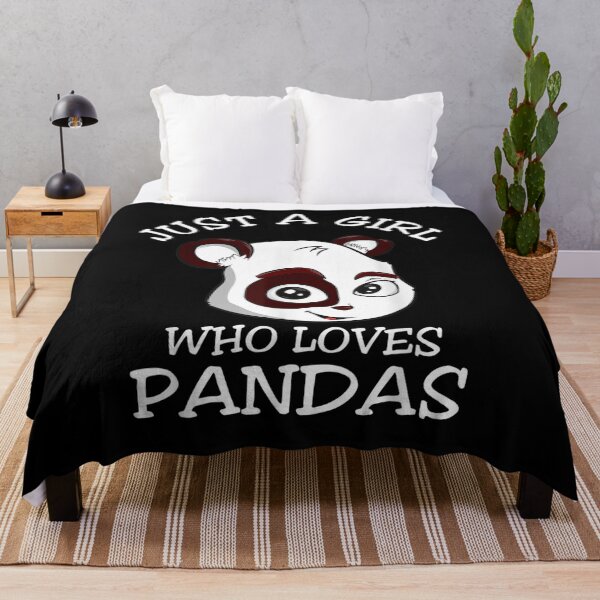 Item preview, Just A Girl Who Loves Pandas designed and sold by manidala.