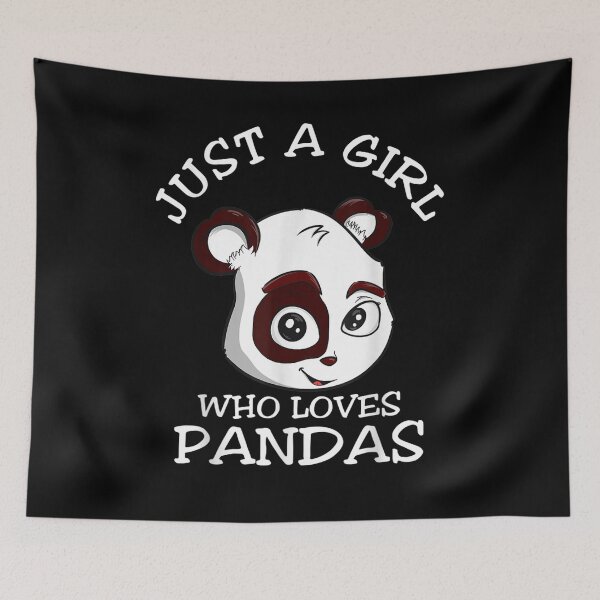 Item preview, Just A Girl Who Loves Pandas  designed and sold by manidala.