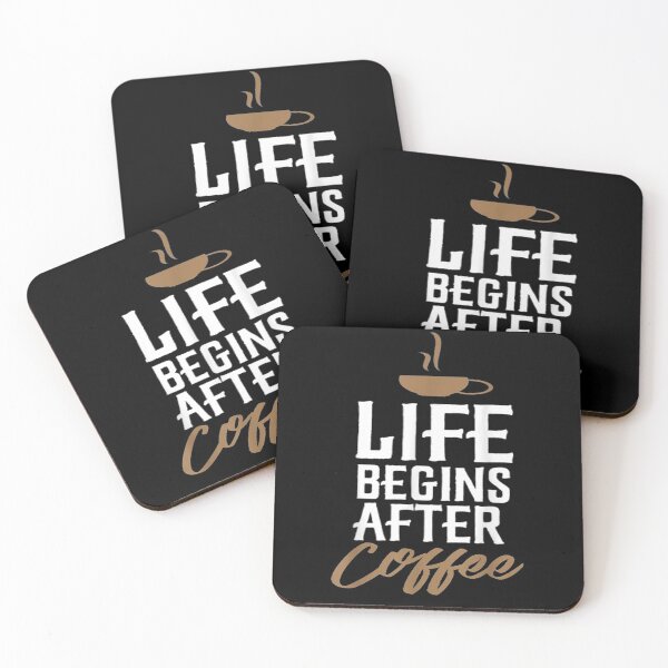 Item preview, Life Begins After Coffee  designed and sold by manidala.