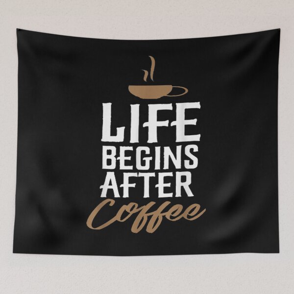 Item preview, Life Begins After Coffee  designed and sold by manidala.