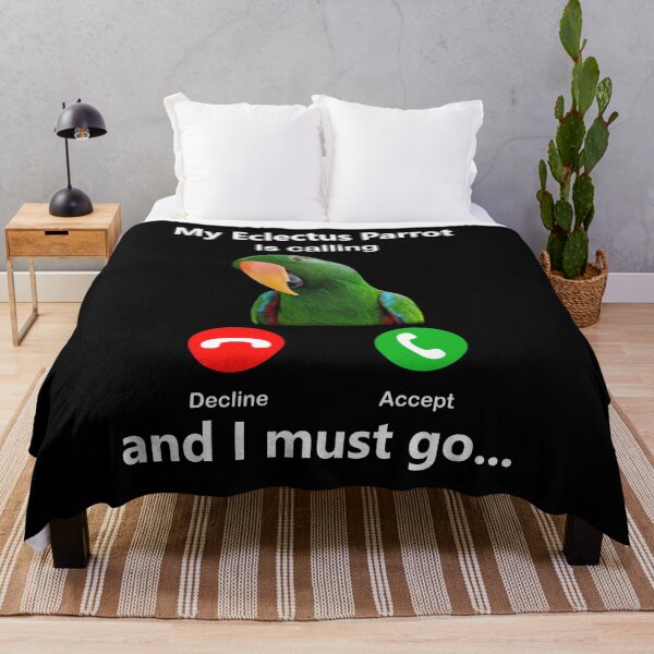 Item preview, My Eclectus Parrot Is Calling And I Must Go bird parrot fun designed and sold by davidcgonzale.