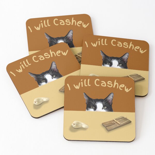 Item preview, I Will Cashew (Tuxedo Kitty) designed and sold by leBoosh-Designs.