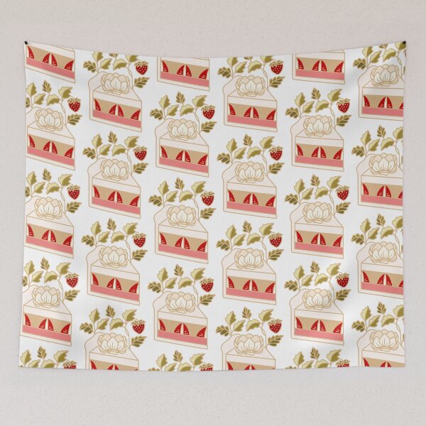 Item preview, Cute Strawberry and Peony Flower Cake designed and sold by artflorara.