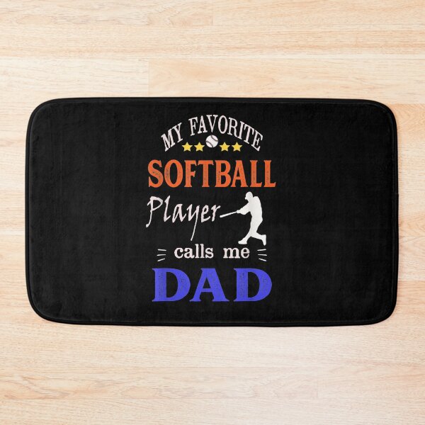 Item preview, My Favorite Softball Player Calls Me Dad  designed and sold by manidala.