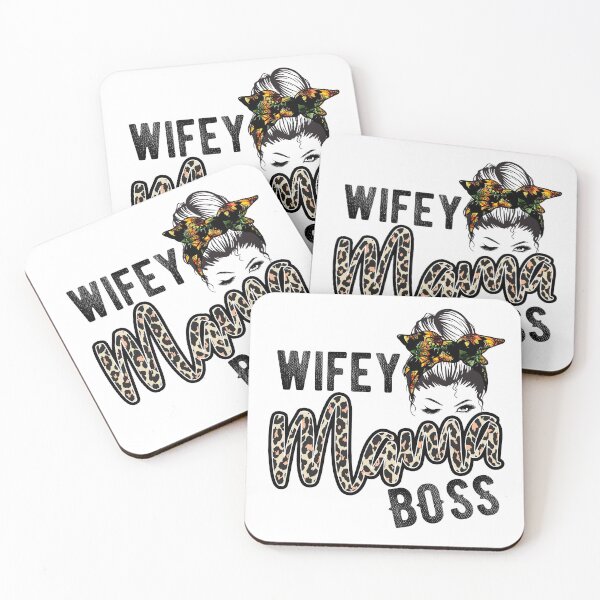 Item preview, Wifey Mom Boss Leopard Pattern Gift for Special Woman - mom life no days off designed and sold by hyggekrog.