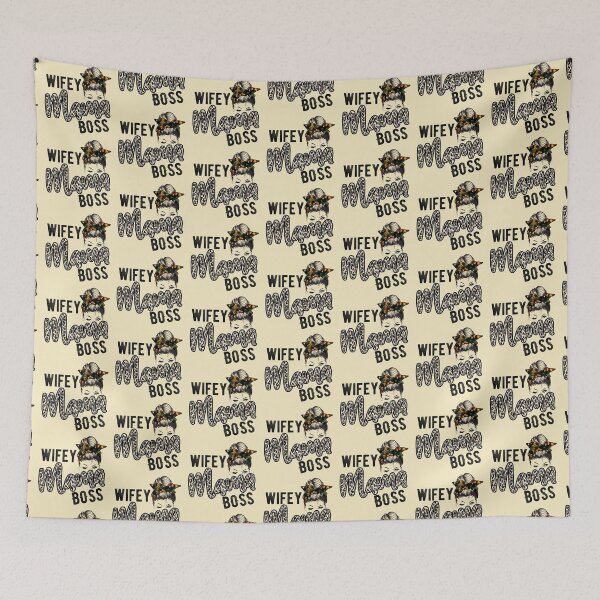 Item preview, Wifey Mom Boss Leopard Pattern Gift for Special Woman - mom life no days off designed and sold by hyggekrog.