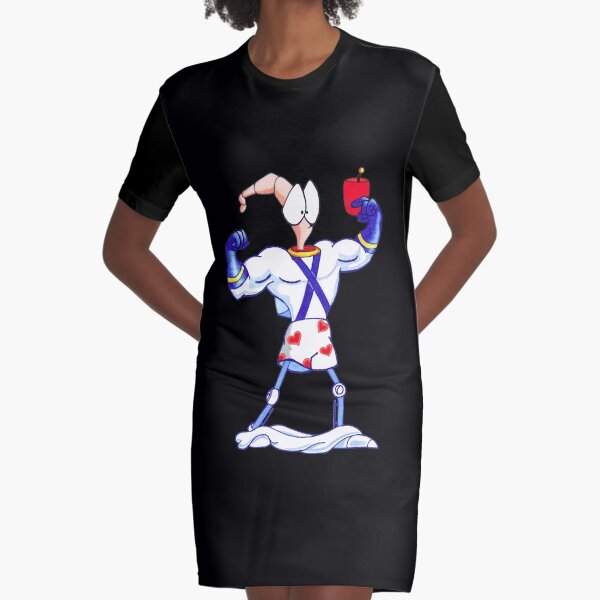 Earthworm Jim Mens T Shirt Computer Game /& 90/'s Cartoon Television Series