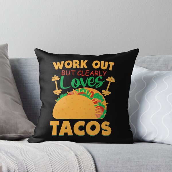 Item preview, Works Out But Clearly Loves Tacos Fitness Workout Gym Gift Shirt designed and sold by jvtee.