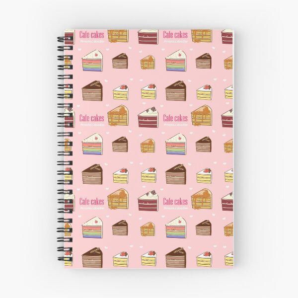 Item preview, Kawaii sweet heart cafe cakes seamless pattern designed and sold by Marie-c-doodles.