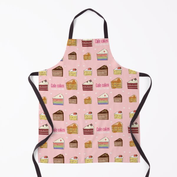 Item preview, Kawaii sweet heart cafe cakes seamless pattern designed and sold by Marie-c-doodles.