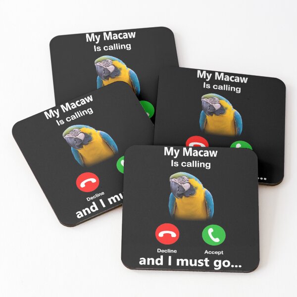 Item preview, My Macaw Is Calling And I Must Go 95 Lovebird,Bird Pattern,Rain Forest,Pet Bird,Conure designed and sold by davidcgonzale.