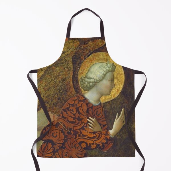 Item preview, Archangel Gabriel in rusty flowery gown by Tommaso Masolino da Panicale designed and sold by Angelkrs.