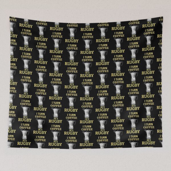 Item preview, I Turn Coffee Into Rugby, Funny Rugby and Coffee designed and sold by BigJackTees.