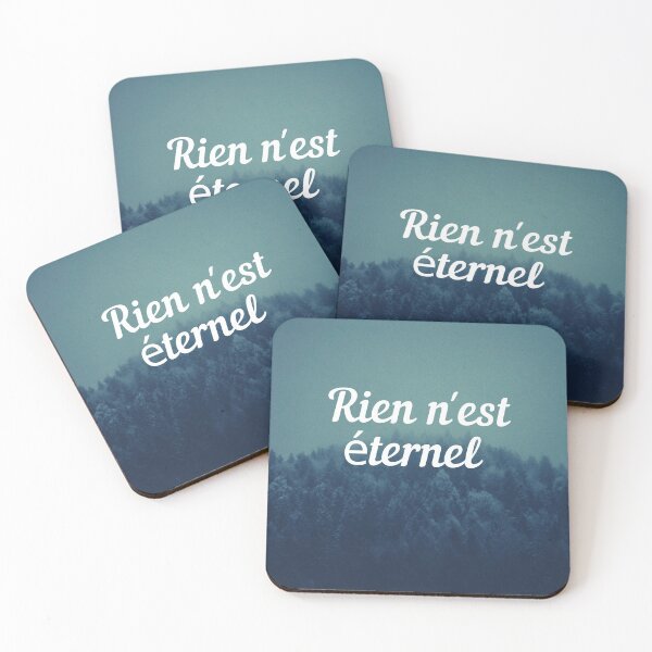 Item preview, Nothing lasts forever - popular french quotes lovers theme gifts  designed and sold by RebelliousRosee.