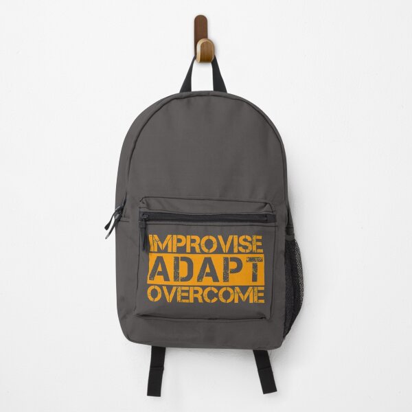 Item preview, Improvise adapt overcome Orange, Grey - motivational designed and sold by Honest-Quotes.