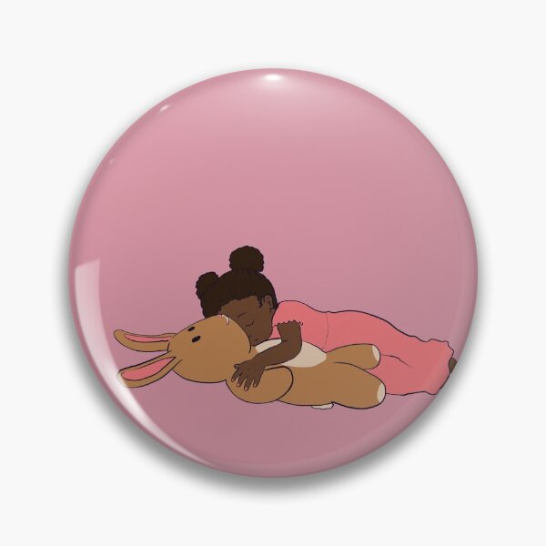 Item preview, Sleeping with Stuffies - toddler girl with a bunny designed and sold by ERNorman.