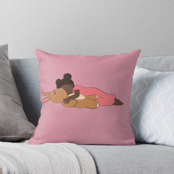 Item preview, Sleeping with Stuffies - toddler girl with a bunny designed and sold by ERNorman.