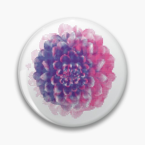 Item preview, Dotted Flower Vector Art 02 - Two-Colour Printing Raster designed and sold by in-vectors.