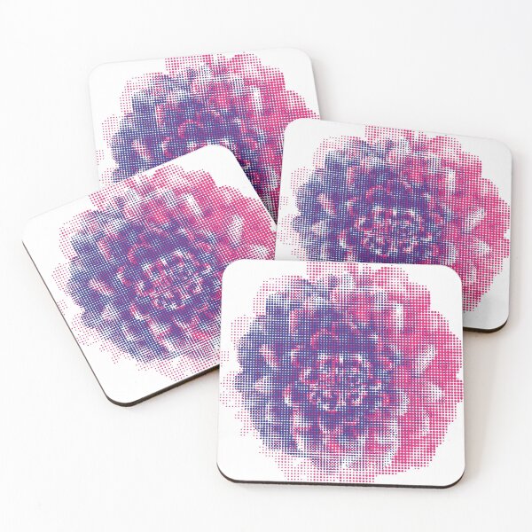 Item preview, Dotted Flower Vector Art 02 - Two-Colour Printing Raster designed and sold by in-vectors.