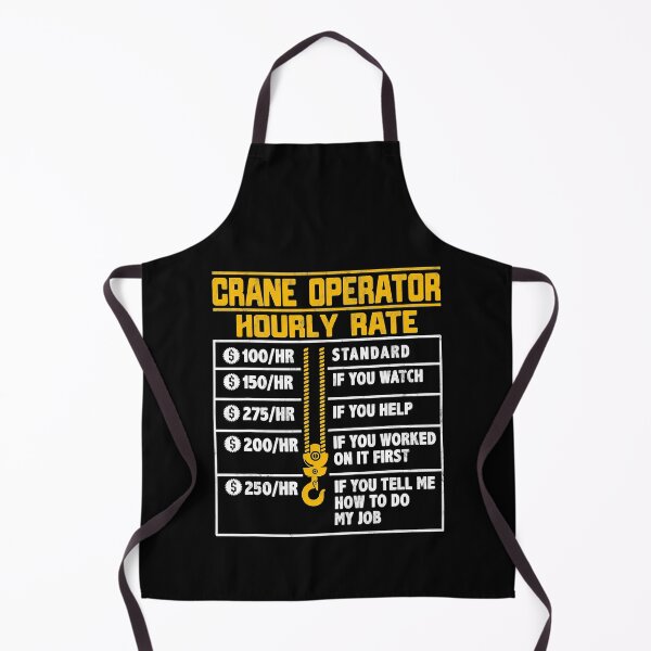 Item preview, Crane Operator Funny Hourly Rate designed and sold by MiKatStore.