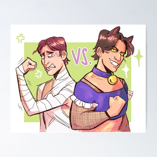 Item preview, Jerma vs Catboy Jerma designed and sold by melscribbles.