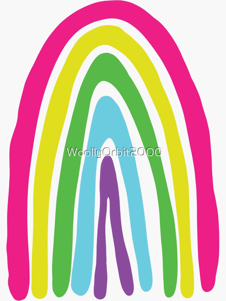 Rainbow Sticker for Sale by icaretees