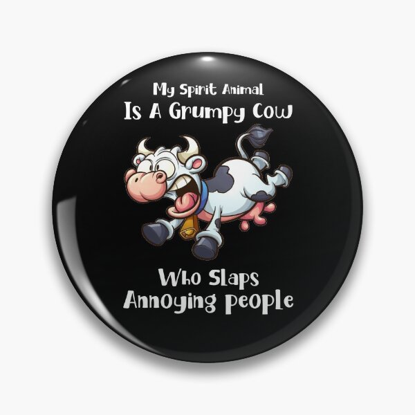 Item preview, My Spirit Animal Is A Grumpy Cow Funny designed and sold by Catherine8899.