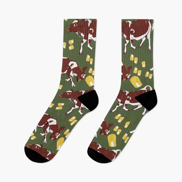 Item preview, Baby calf with corn in green designed and sold by EskTuulispaa.