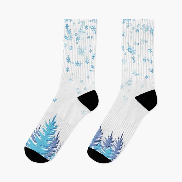 Item preview, Blue Christmas- Christmas tree and snowflakes design  designed and sold by Imemewell.