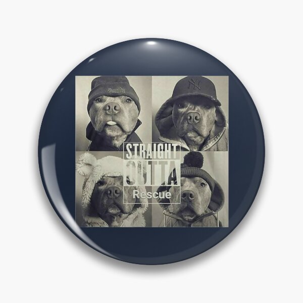 Item preview, Straight Outta Rescue Pitbull  designed and sold by JamesArtism.
