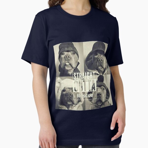 Item preview, Straight Outta Rescue Pitbull  designed and sold by JamesArtism.