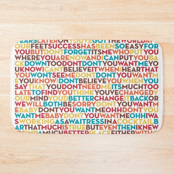 Item preview, Don't You Want Me - The Human League (lyrics) v.4 designed and sold by x1brett.