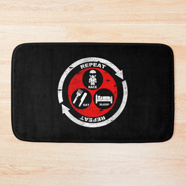 Item preview, Eat Sleep Race Repeat designed and sold by RedLonelyStars.