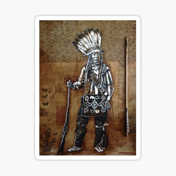 Item preview, Indian with Rifle and Arrow designed and sold by RayStephenson.