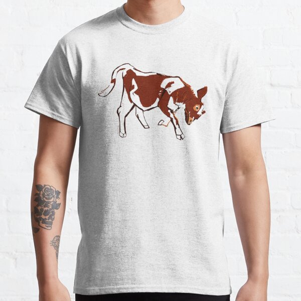 Baby calf with corn in lillac Classic T-Shirt