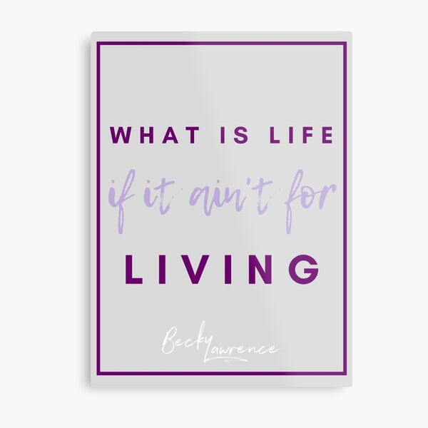 What Is Life - Lyrics Design 1 Metal Print