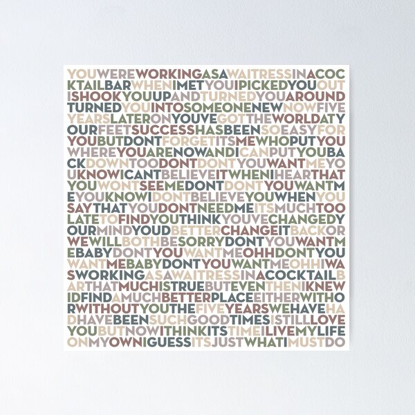 Item preview, Don't You Want Me - The Human League (lyrics) v.8 designed and sold by x1brett.