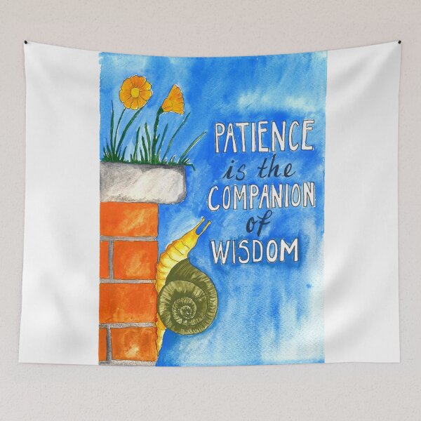 Item preview, Inspirational Quote - Patience is the companion designed and sold by KarenAllenArt.