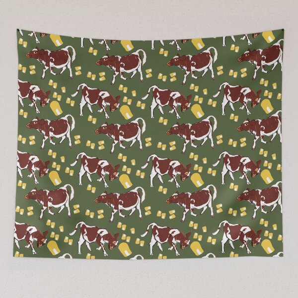 Item preview, Baby calf with corn in green designed and sold by EskTuulispaa.