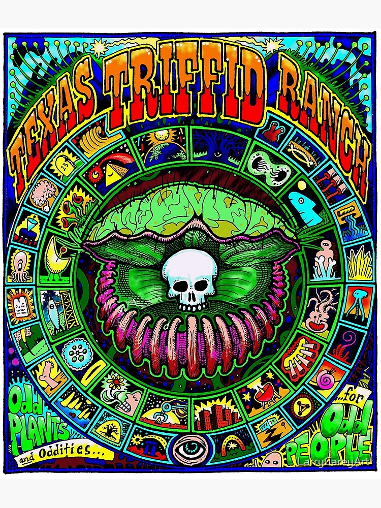 Thumbnail 3 of 3, Poster, Texas Triffid Ranch designed and sold by LarryCareyArt.