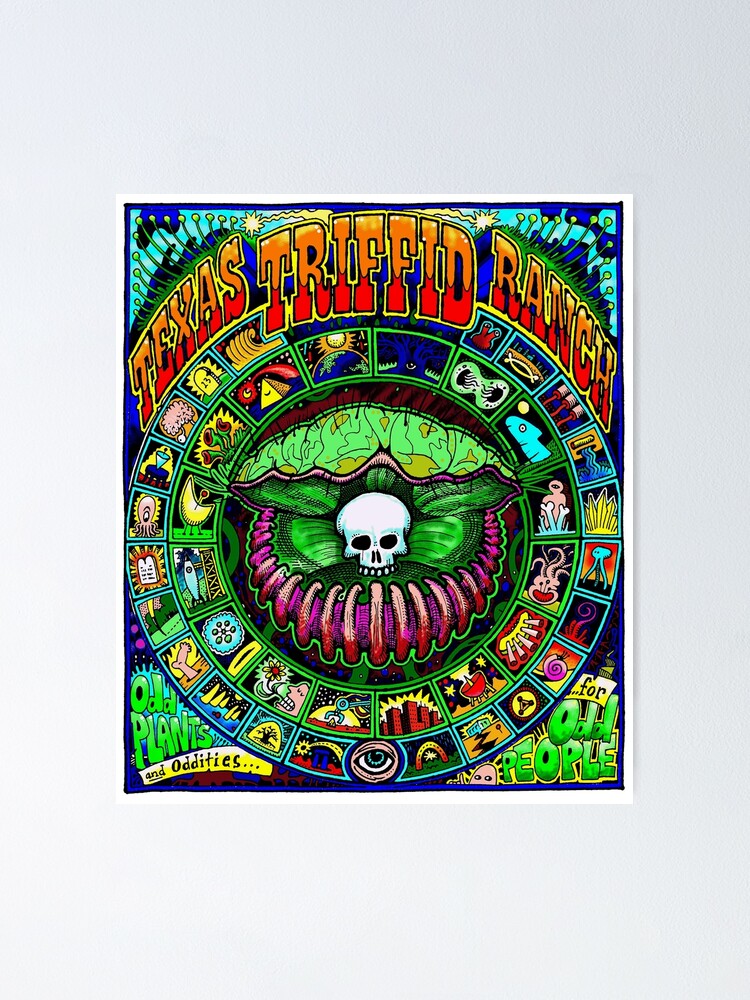 Poster, Texas Triffid Ranch designed and sold by LarryCareyArt