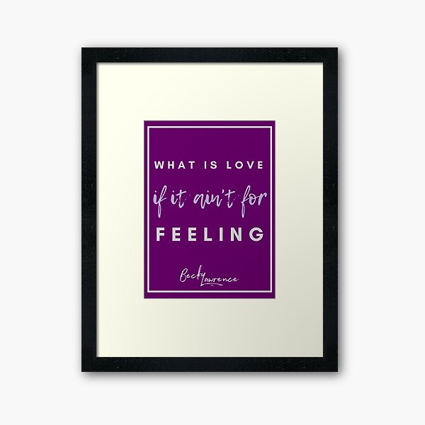 What Is Life - Lyrics Design 3 Framed Art Print