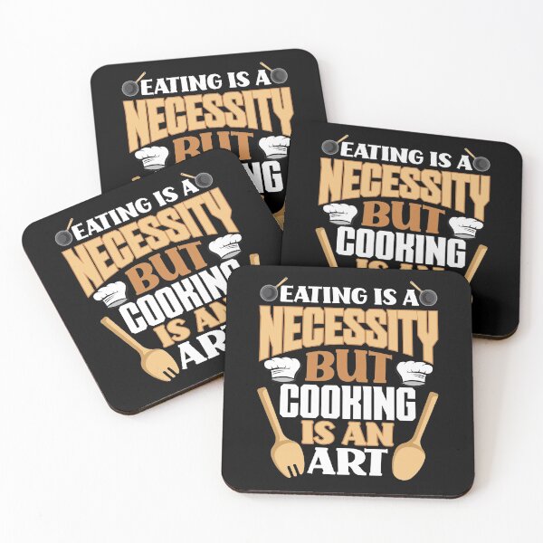 Item preview, Eating Is A Necessity But Cooking is An Art Funny Chefs designed and sold by ShopTheStyle.