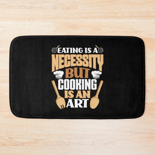 Item preview, Eating Is A Necessity But Cooking is An Art Funny Chefs designed and sold by ShopTheStyle.
