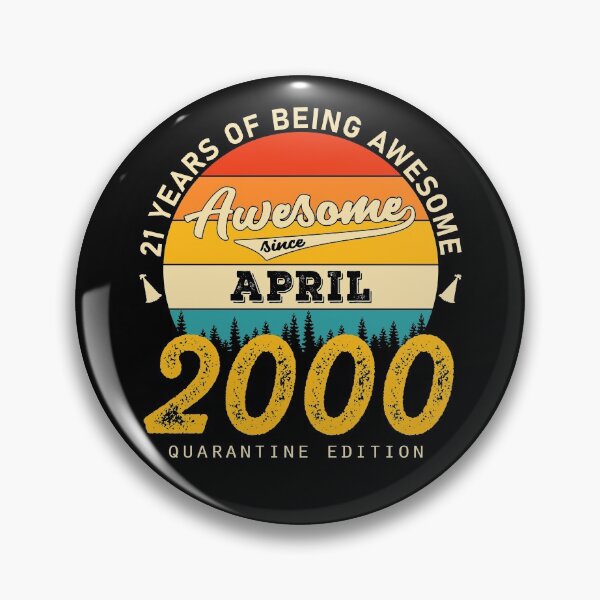 Item preview, 21 Years of Being Awesome Since 2000 April designed and sold by TrendingTees4u.